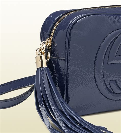 gucci soho disco bag navy blue